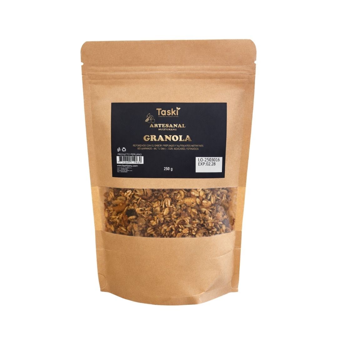 Granola Artesanal 250g /Avena /Frutos Secos /Semillas /Rica en Fibra /Energía